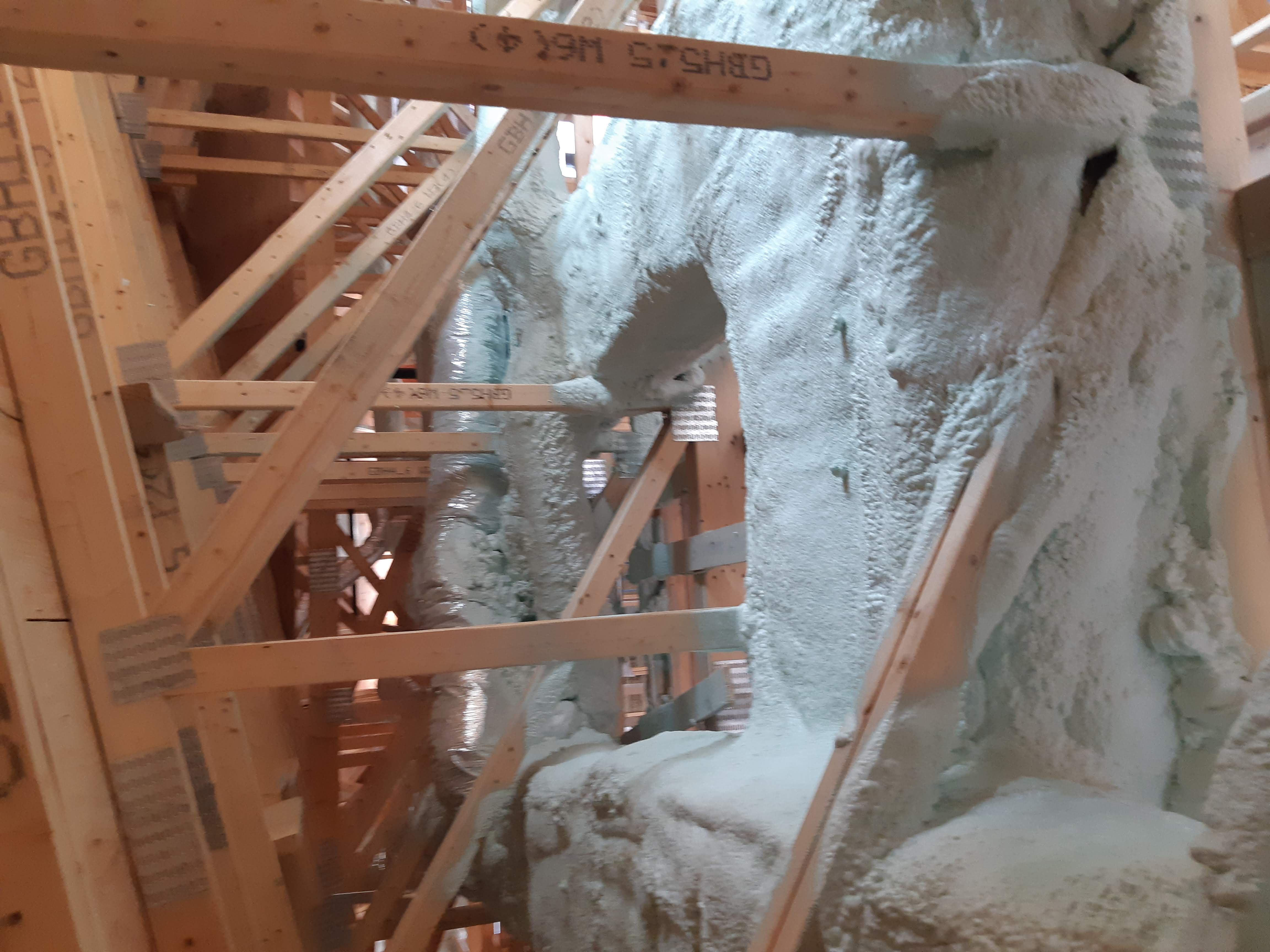 Spray foam insulation